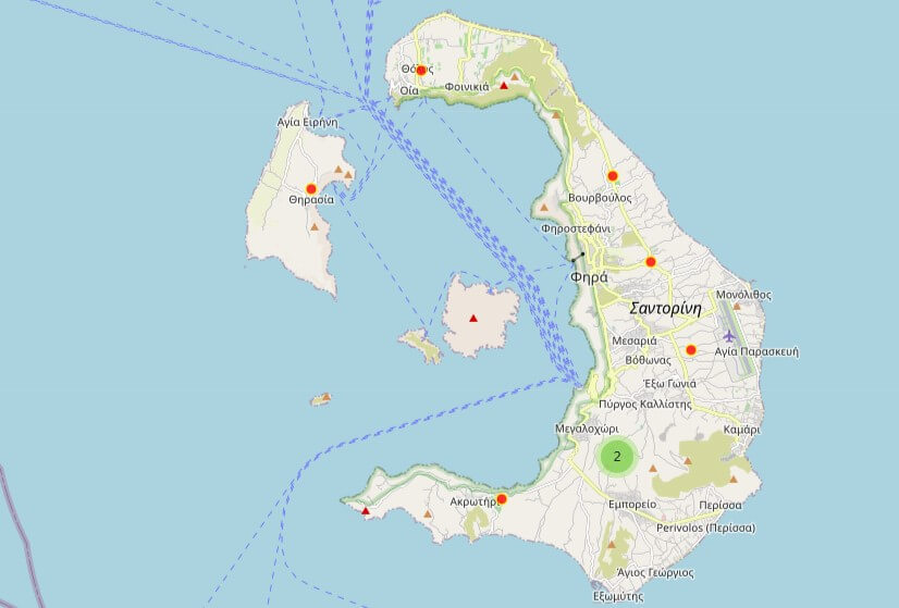 Ψηφιακός χάρτης με τα ασφαλή σημεία συγκέντρωσης σε Σαντορίνη και Αμοργό - Σε λειτουργία η πλατφόρμα mysafetyplan.gov.gr για προστασία από φυσικές καταστροφές