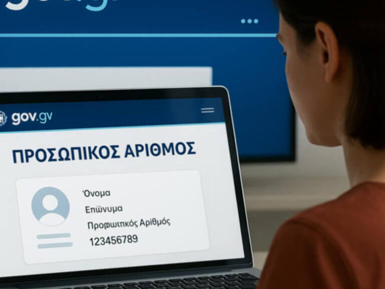 Οι πολίτες αποκτούν αυτόματα Προσωπικό Αριθμό